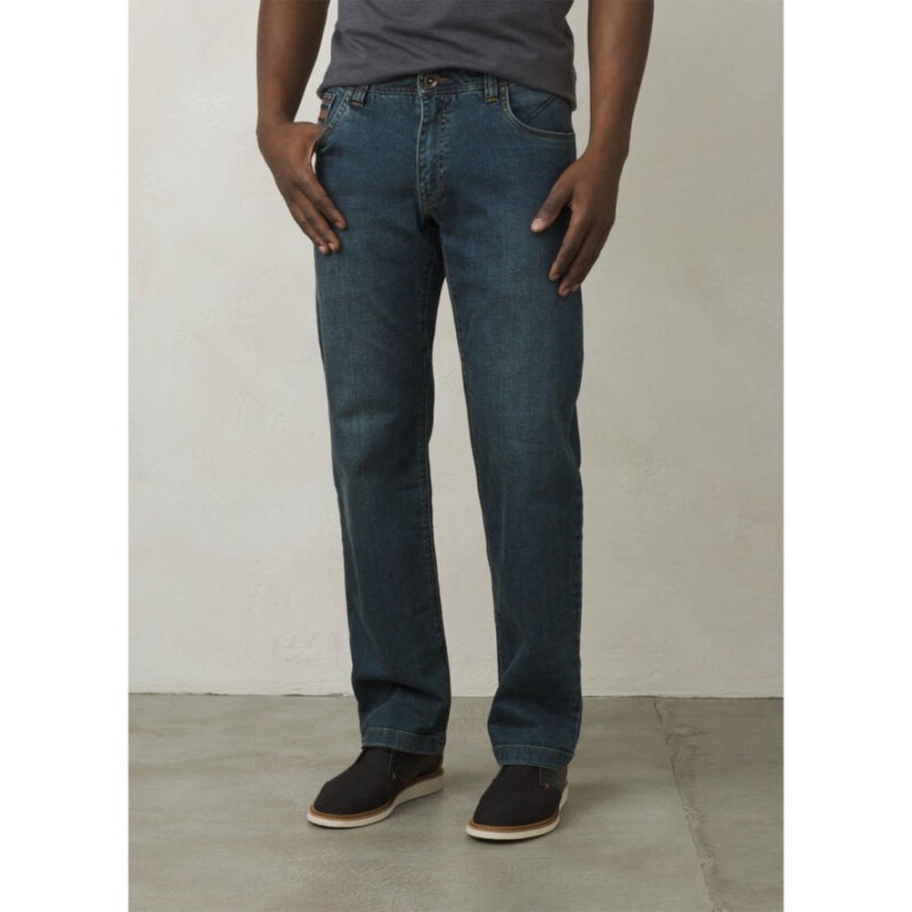 Prana Axiom Jean Menβs Organic Stretch Denim Straight Size 32x32 NWT